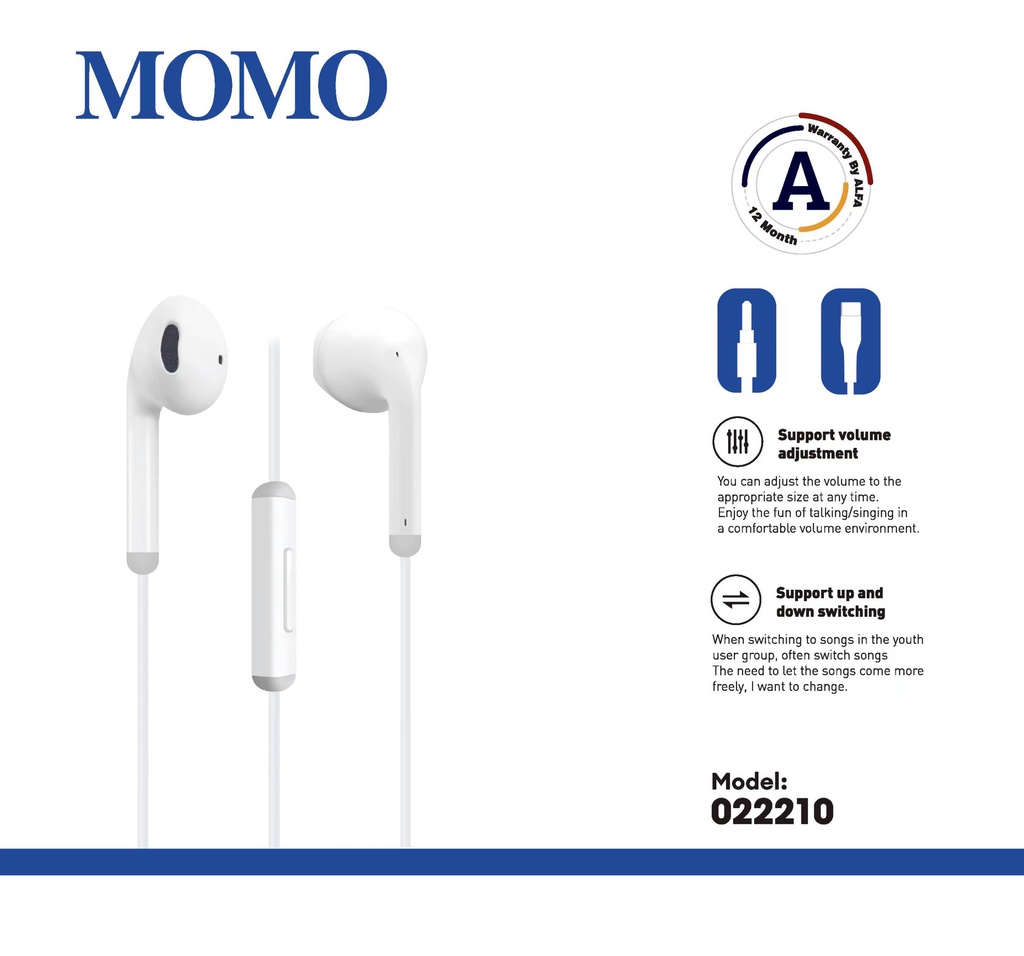  MOMO Handfree 0222010 3.5mm 