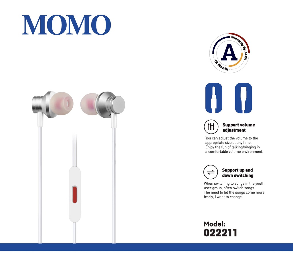  MOMO Handfree 0222011 3.5mm 