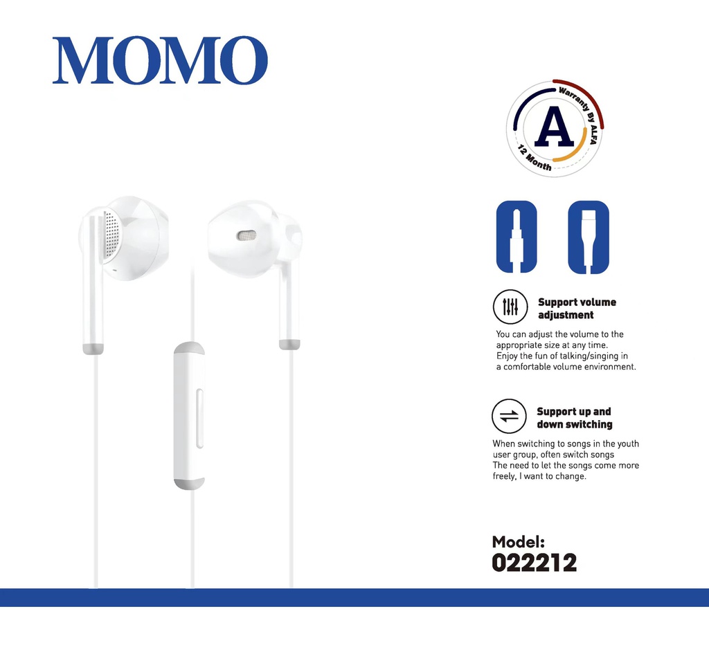  MOMO Handfree 0222012 3.5mm 
