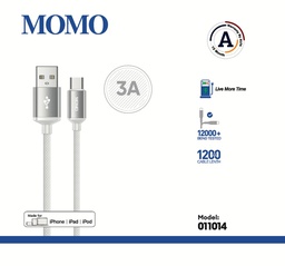 [01224103] MoMo Cable 3A USB-C  ( Warranty12month ) model 011014