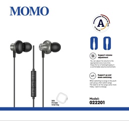 [0224001]  MOMO Handfree 022201  bag 3.5mm 