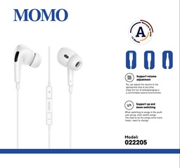 [0224010]  MOMO Handfree 022205 3.5mm 