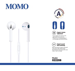 [0224019]  MOMO Handfree 022208 3.5mm 