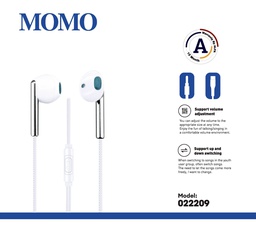 [0224021]  MOMO Handfree 022209 3.5mm 