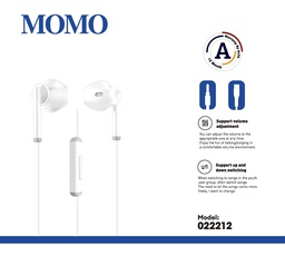 [0224027]  MOMO Handfree 0222012 3.5mm 